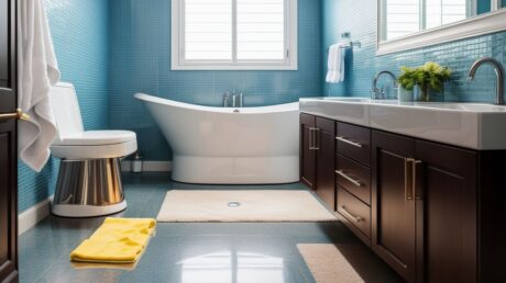 Лайфхак для мытья полов в ванной