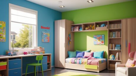 Организация хранения в детской: идеи для игрушек и школьных принадлежностей