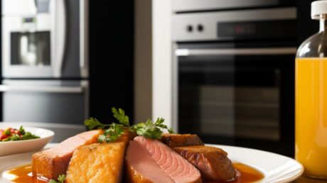 Удаление пятен от рыбного фарша и мясного сока