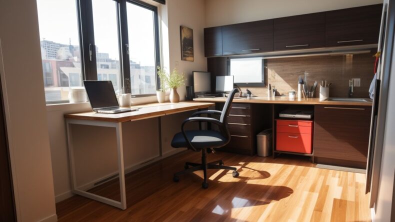 Уборка рабочего места как отдельной зоны в квартире