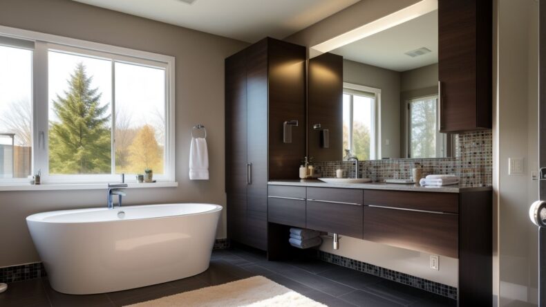 Уборка шкафчиков в ванной