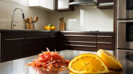 Используйте отходы цитрусовых для борьбы с жиром и запахом на кухне
